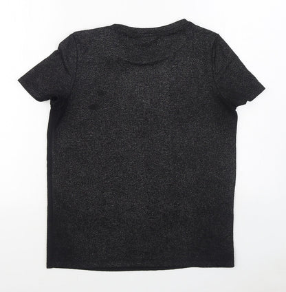Womens UK Size 8 NEXT Black Basic T-Shirt