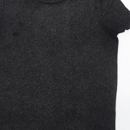 Womens UK Size 8 NEXT Black Basic T-Shirt