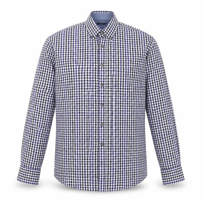 Mens UK Size M Pretend Blue  Button-Up Long Sleeve Casual Shirt