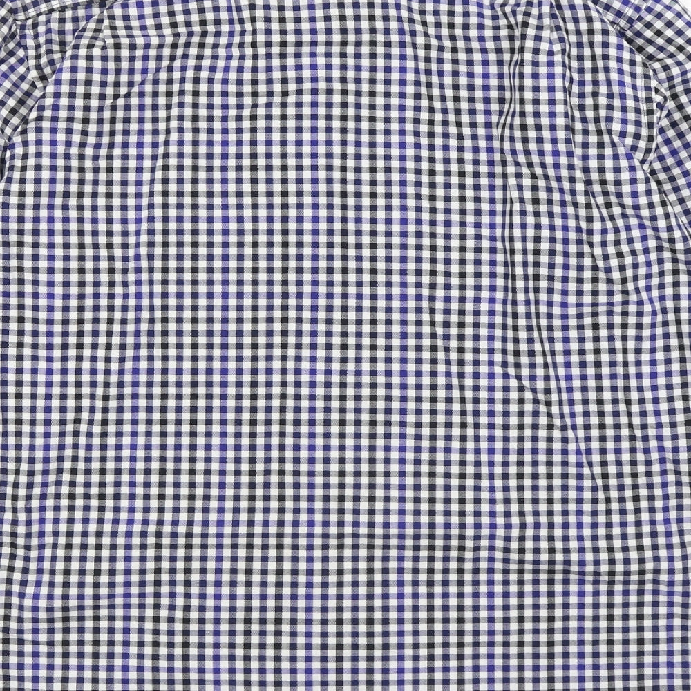 Mens UK Size M Pretend Blue  Button-Up Long Sleeve Casual Shirt