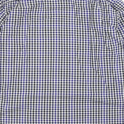 Mens UK Size M Pretend Blue  Button-Up Long Sleeve Casual Shirt