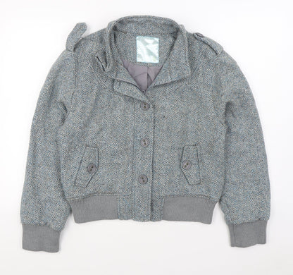 E-vie Womens Blue   Jacket  Size 18  Button