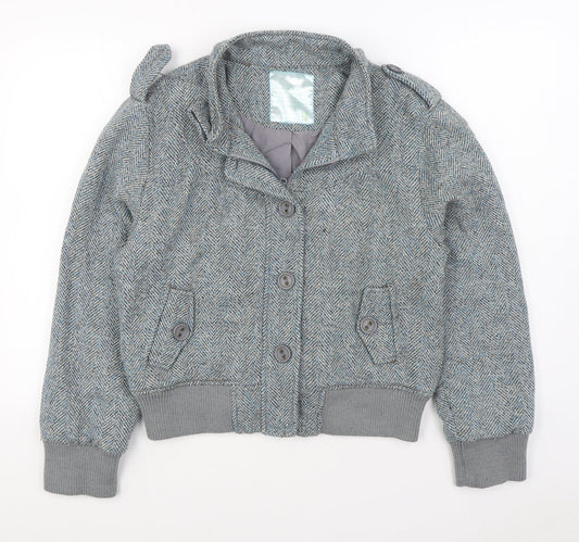 E-vie Womens Blue   Jacket  Size 18  Button