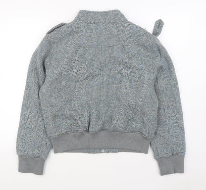 E-vie Womens Blue   Jacket  Size 18  Button