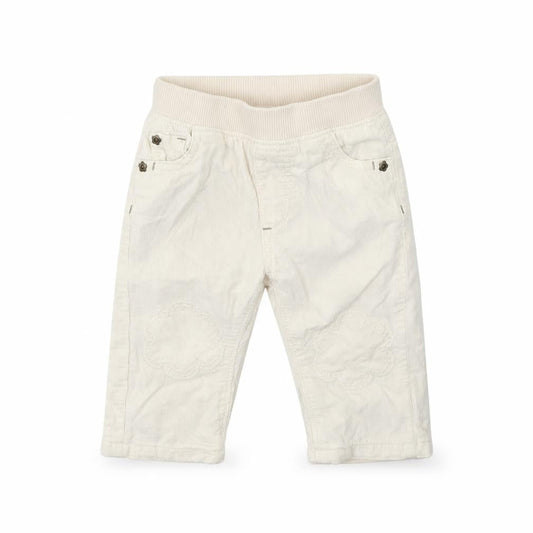 Marks and Spencer Girls Beige  Cotton Cargo Trousers Size 3-6 Months