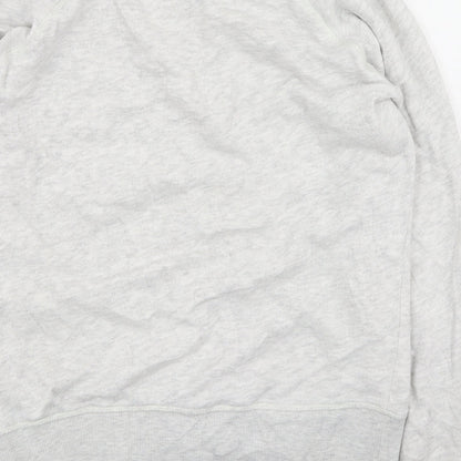 Only Womens Grey  Cotton Pullover Sweatshirt Size L