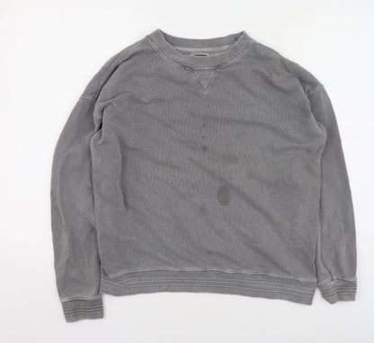 Mens UK Size M Pull&Bear Gold Pullover Sweatshirt