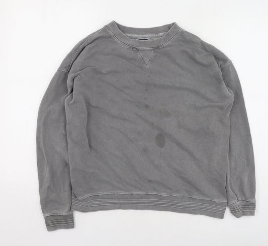 Mens UK Size M Pull&Bear Gold Pullover Sweatshirt