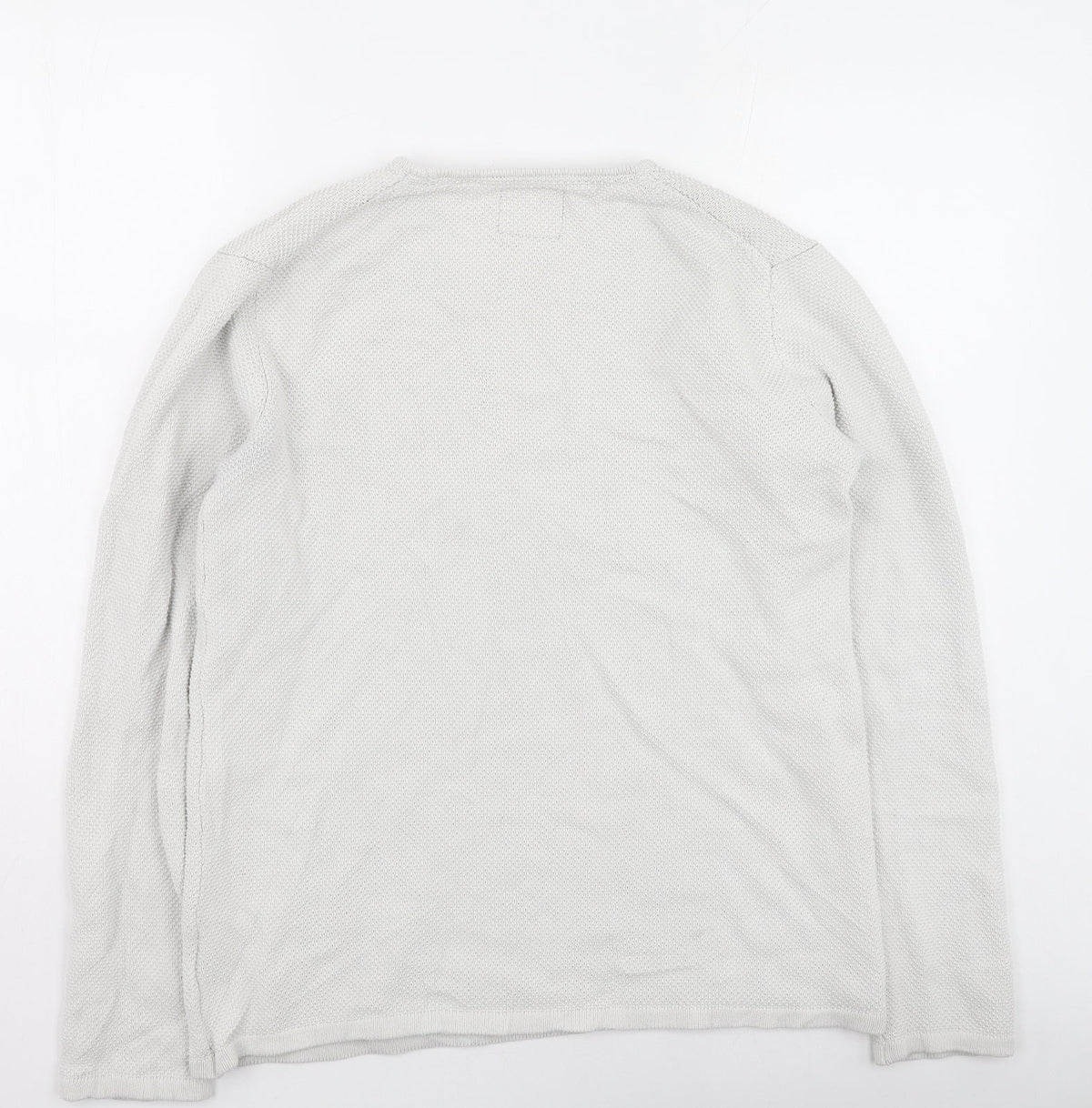 Minimum Mens Beige Round Neck  Cotton Pullover Jumper Size XL