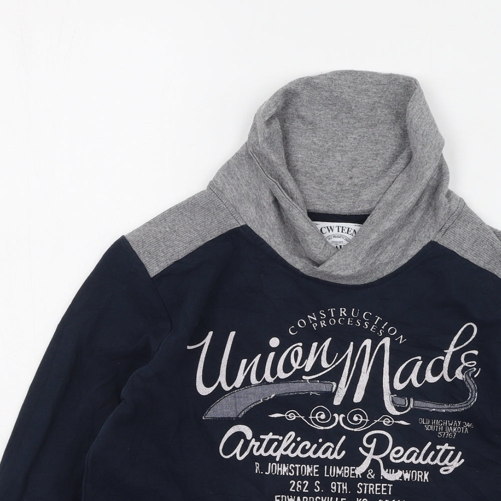 raw denim Boys Multicoloured  Cotton Pullover Sweatshirt Size 10-11 Years