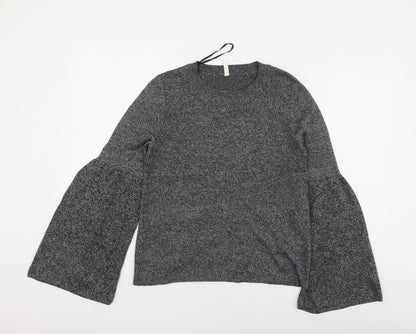 Womens UK Size S Preworn Grey Pullover Jumper