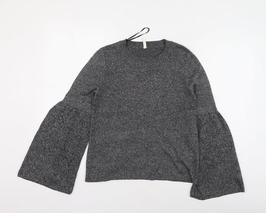 Womens UK Size S Preworn Grey Pullover Jumper