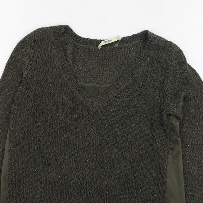 Womens UK Size XS Oasis Green Pullover Jumper