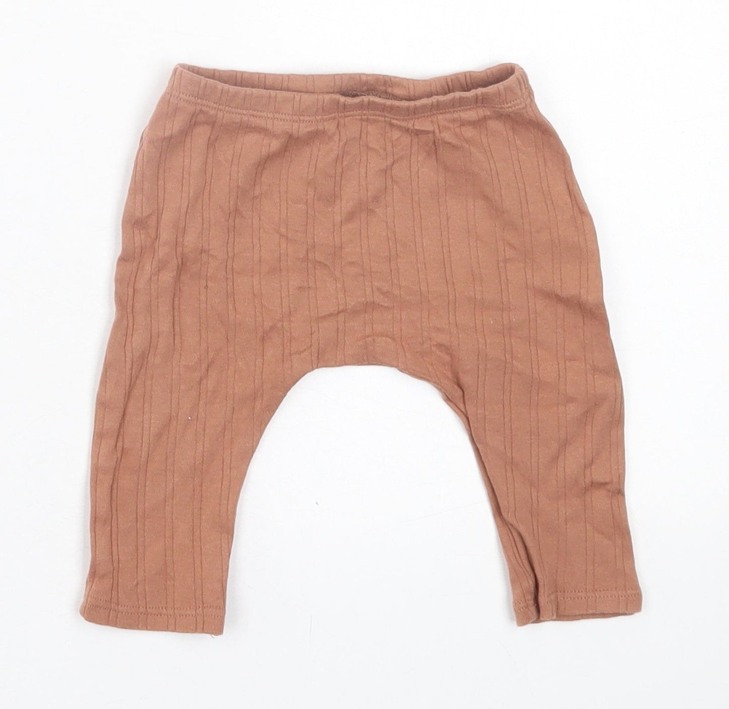 NEXT Girls Brown  Cotton Capri Trousers Size 3-6 Months  Pullover