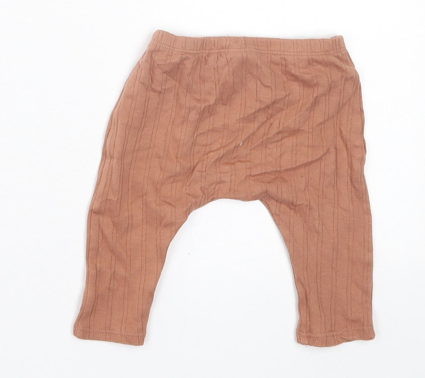 NEXT Girls Brown  Cotton Capri Trousers Size 3-6 Months  Pullover