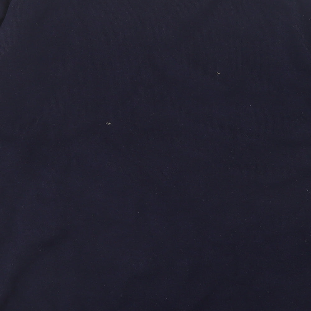 Topman Mens Blue Crew Neck  Cotton Pullover Jumper Size L