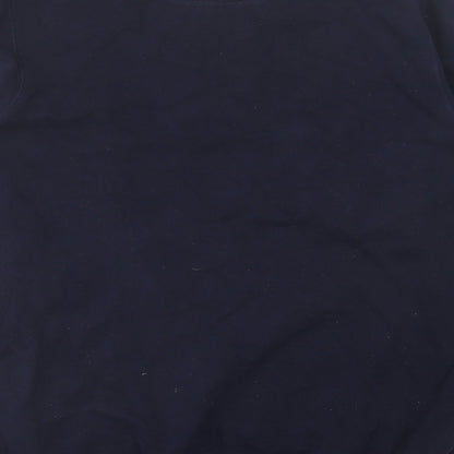 Modern Essentials  Mens Blue  Cotton Pullover Sweatshirt Size M