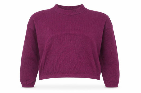 Womens UK Size S Only Purple Cropped T-Shirt