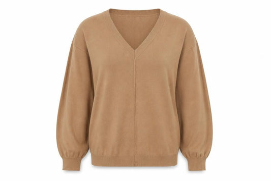 Womens UK Size S Y.A.S Brown Pullover Jumper