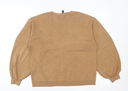 Womens UK Size S Y.A.S Brown Pullover Jumper