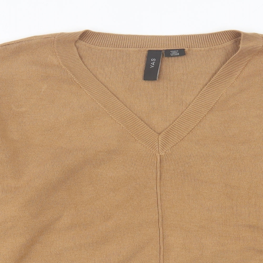 Womens UK Size S Y.A.S Brown Pullover Jumper