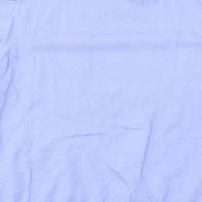 Gallery Womens Purple Crew Neck  Viscose Pullover Jumper Size XL