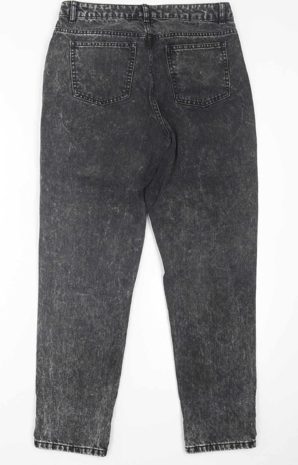 ASOS Womens Black  Cotton Straight Jeans Size 28 in L32 in Regular Button