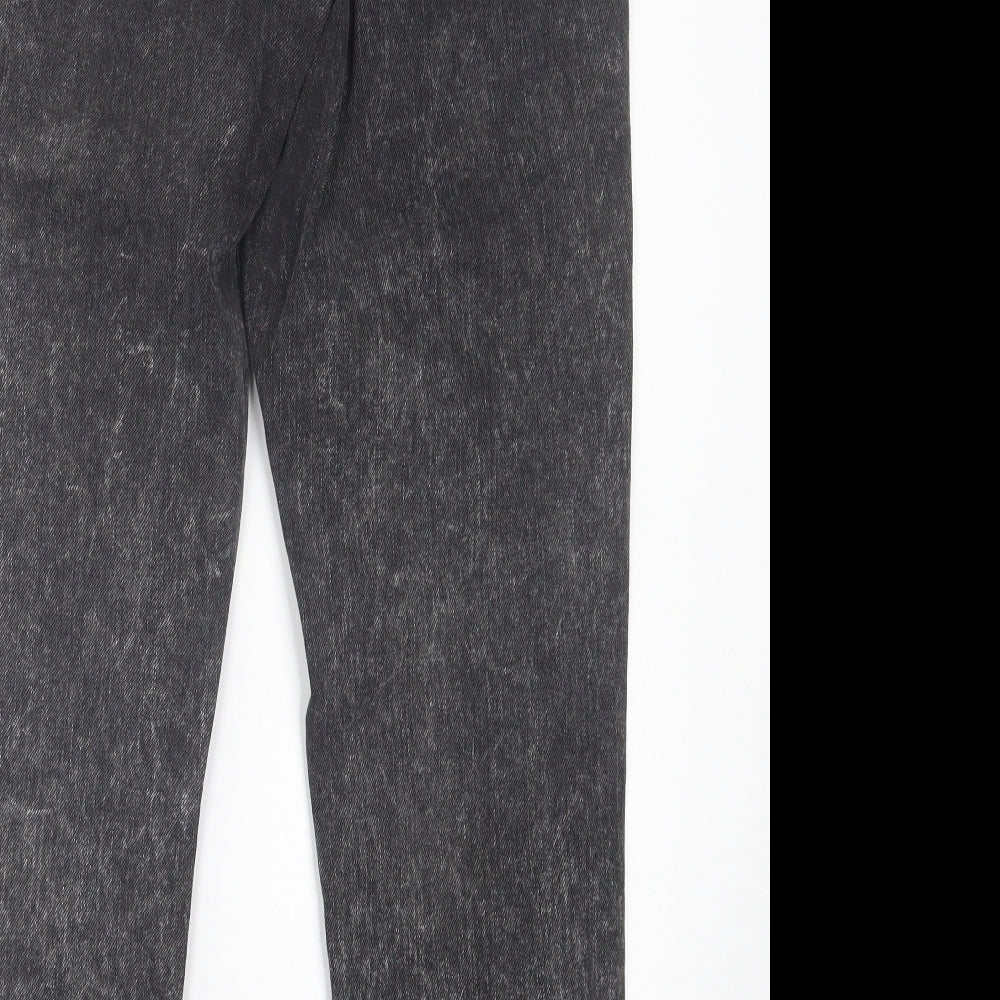 ASOS Womens Black  Cotton Straight Jeans Size 28 in L32 in Regular Button