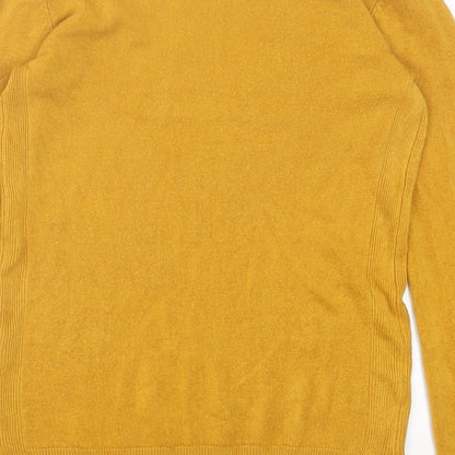 Atmosphere Womens Yellow Crew Neck  Acrylic Pullover Jumper Size 6