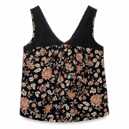 Womens UK Size XS Lily White Black Basic Tank
