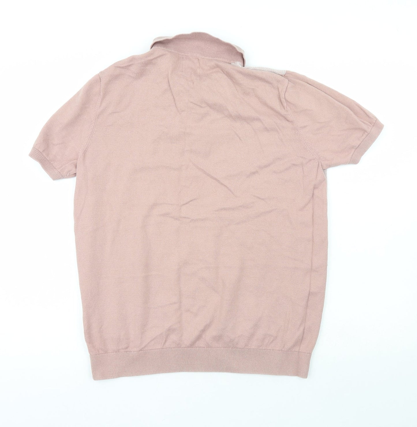 Burton  Mens Pink  Polyester  Polo Size L Collared