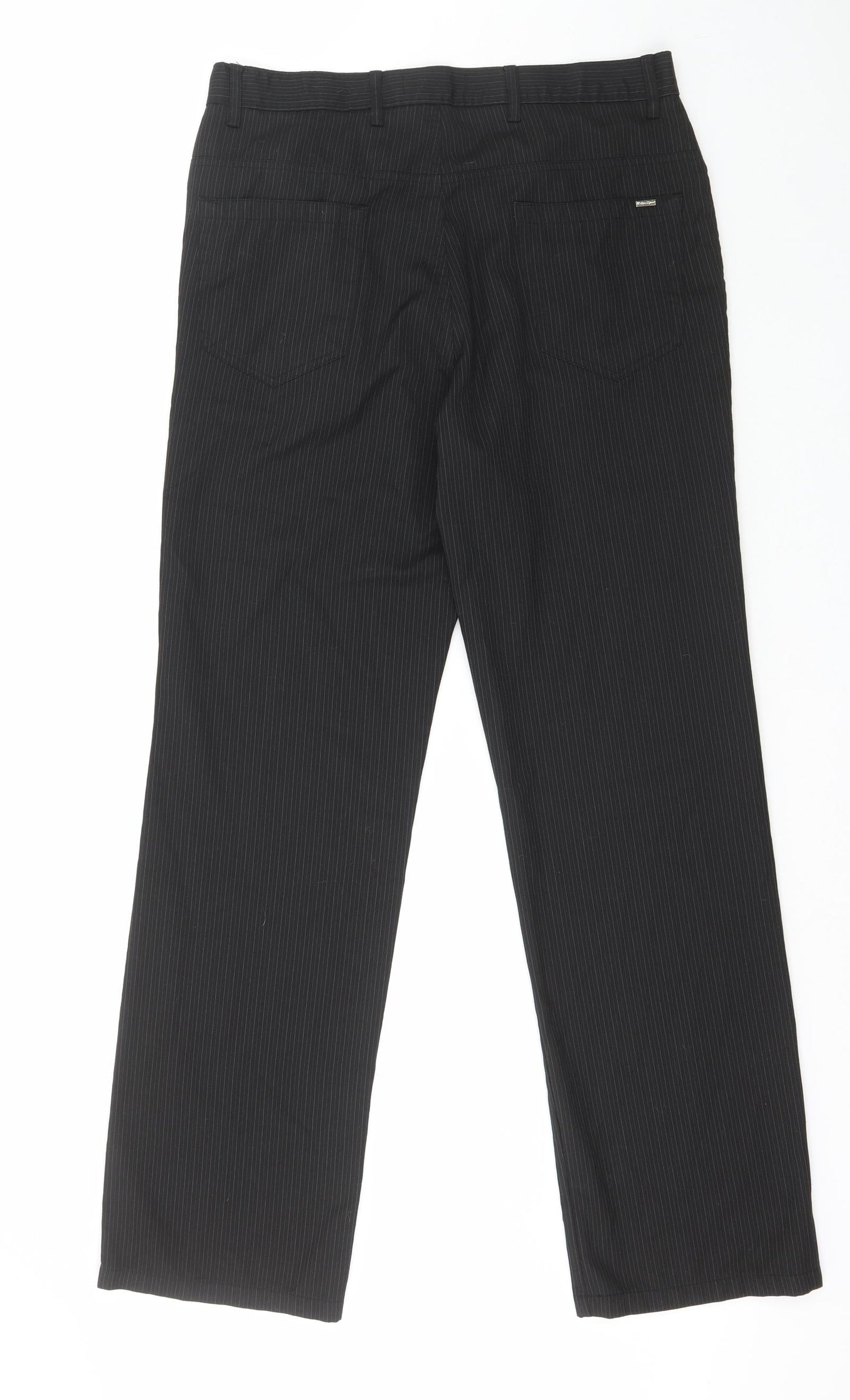 Urban Spirit Womens Black  Polyester Trousers  Size S L30 in Regular