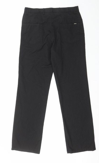 Urban Spirit Womens Black  Polyester Trousers  Size S L30 in Regular