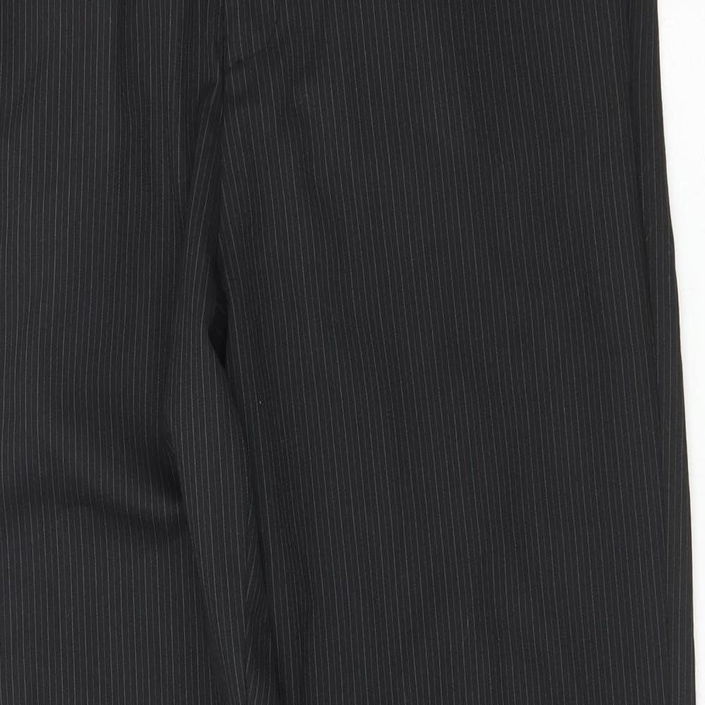 Urban Spirit Womens Black  Polyester Trousers  Size S L30 in Regular