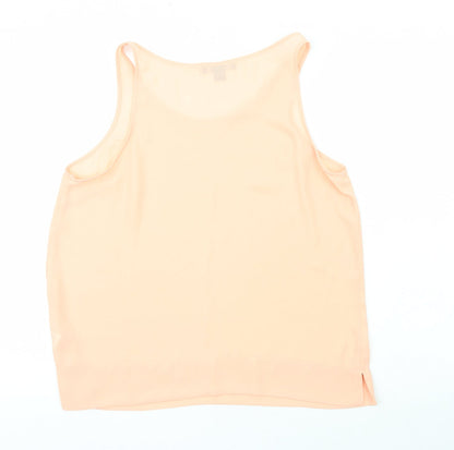 Primark  Womens Pink  Polyester Basic Tank Size 14 Scoop Neck