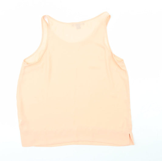 Primark  Womens Pink  Polyester Basic Tank Size 14 Scoop Neck