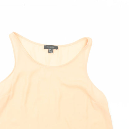 Primark  Womens Pink  Polyester Basic Tank Size 14 Scoop Neck
