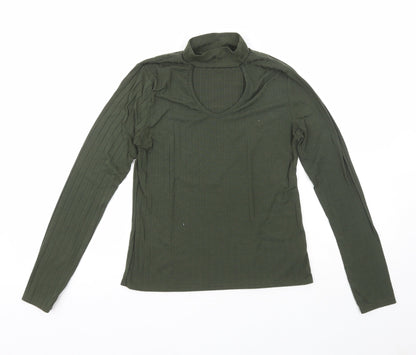 Chemistry Womens Green  Polyester Pullover Sweatshirt Size 12