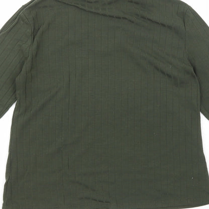 Chemistry Womens Green  Polyester Pullover Sweatshirt Size 12