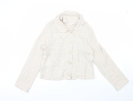 SheIn Womens Ivory   Jacket  Size 14