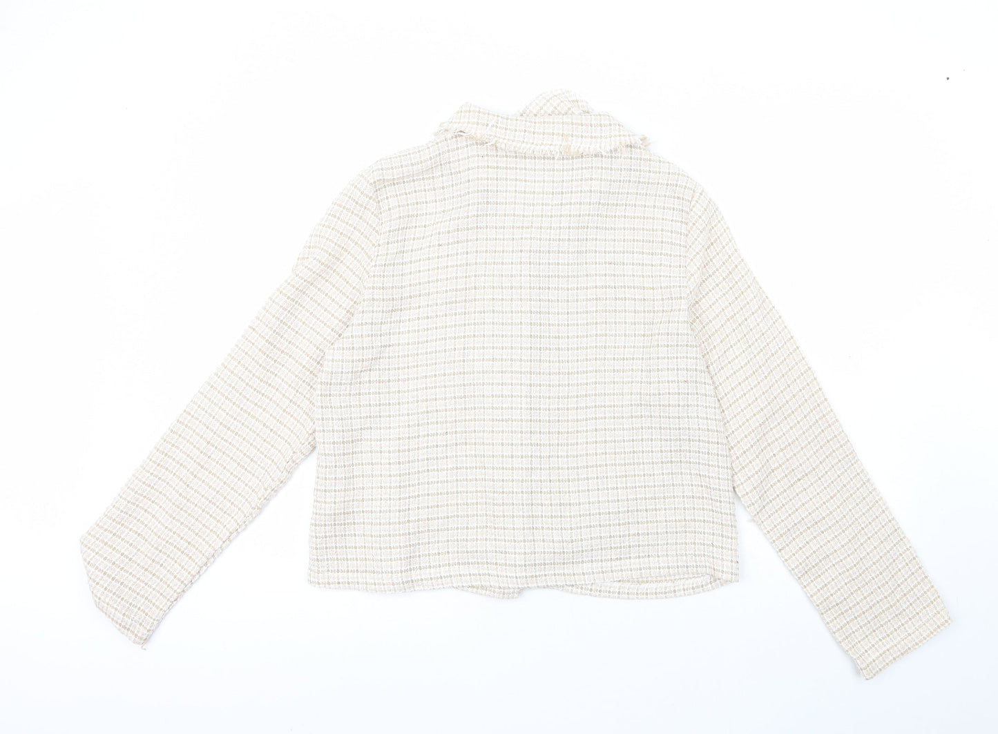 SheIn Womens Ivory   Jacket  Size 14