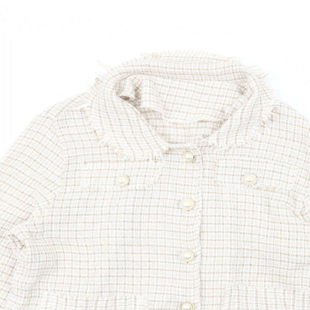 SheIn Womens Ivory   Jacket  Size 14