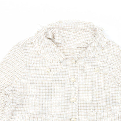 SheIn Womens Ivory   Jacket  Size 14