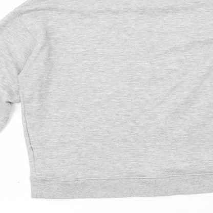 H&M Womens Grey Crew Neck  Cotton Pullover Jumper Size XS   - Love