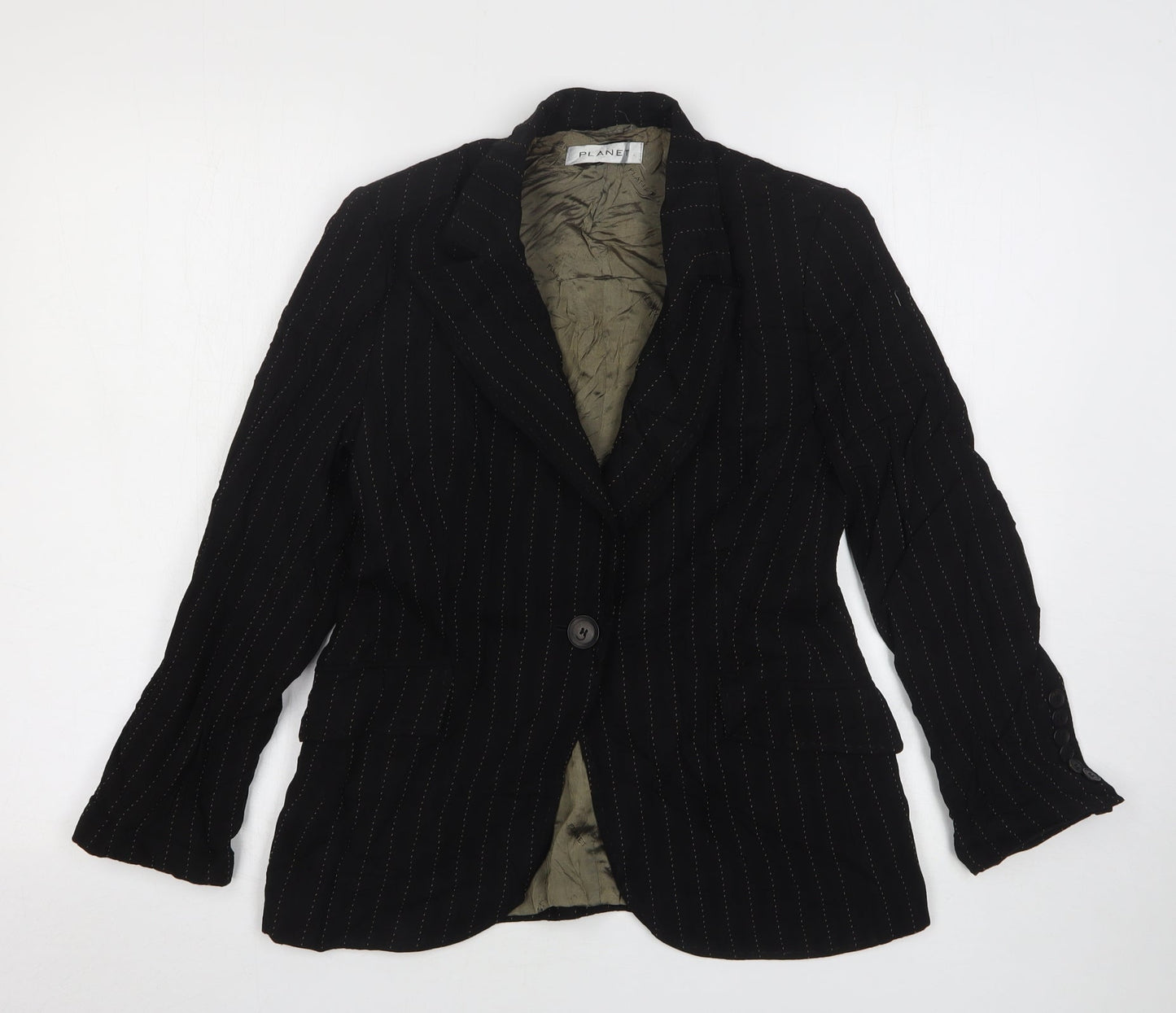 Womens UK Size 8 Planet Regular Black Suit Jacket