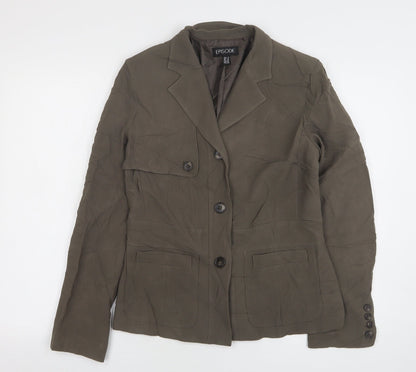 Womens UK Size 10 Episode Regular Green Suit Jacket