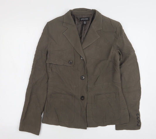 Womens UK Size 10 Episode Regular Green Suit Jacket
