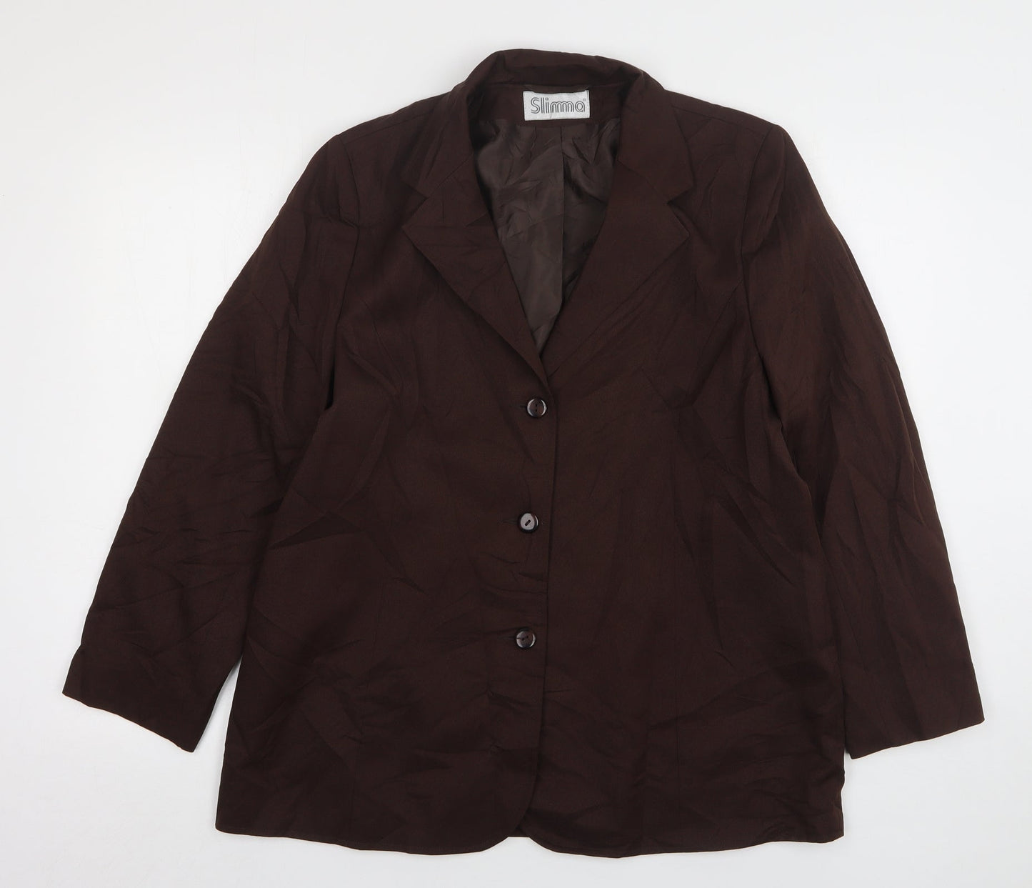 Womens UK Size 18 Slimma Regular Brown Suit Jacket