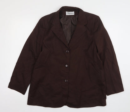 Womens UK Size 18 Slimma Regular Brown Suit Jacket