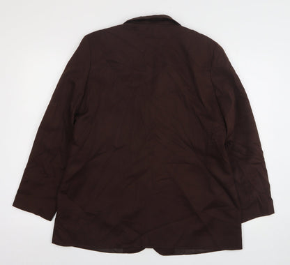 Womens UK Size 18 Slimma Regular Brown Suit Jacket